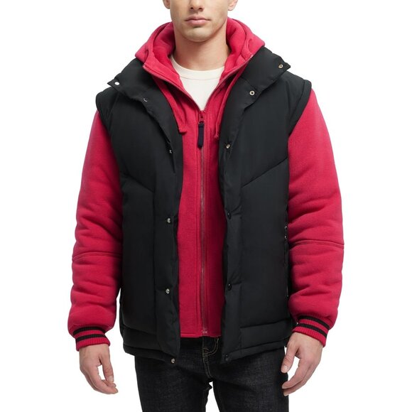 Men Winter Jackets Water Resistant Warm Thicken Insulated Hooded Windproof Coat.